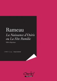 RAMEAU, La Naissance d'Osiris - français modernisé